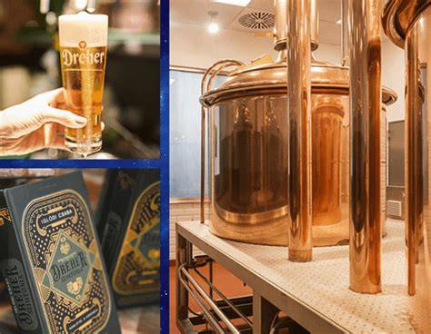 Historia and design elements of Dreher main brewing house