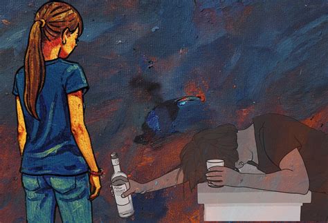 Illusztráció alkoholproblémákkal küzdő emberről