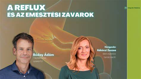Reflux és LES kapcsolata infografika (8 szóból álló)