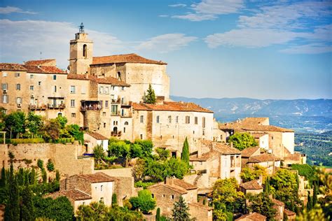 Gordes falu, a fenti kilátással