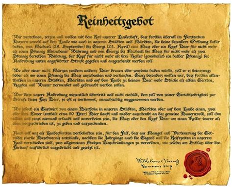 Reinheitsgebot tábla