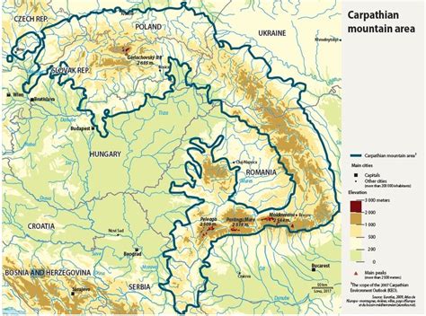 Map of the Carpathian Basin showing wine regions